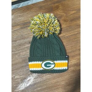 47Brand Green Bay Packers Wool Knit Pom Winter Hat